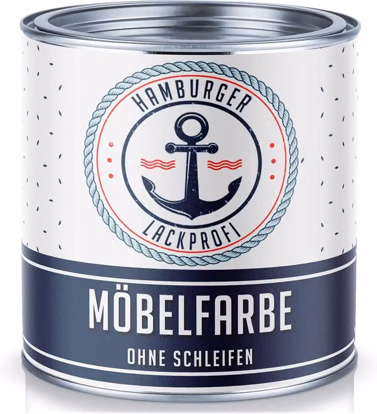 Meubelverf Mat Grafiet Zwart - Lakverf voor het opknappen van meubels zonder schuren - 1 Liter