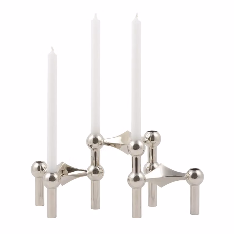 STOFF Nagel kandelaar 3-pack met 12 kaarsen