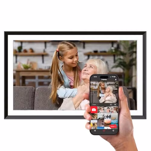 AgfaPhoto Realiview digitale fotolijst 15,6 inch - Zwart - Wifi
