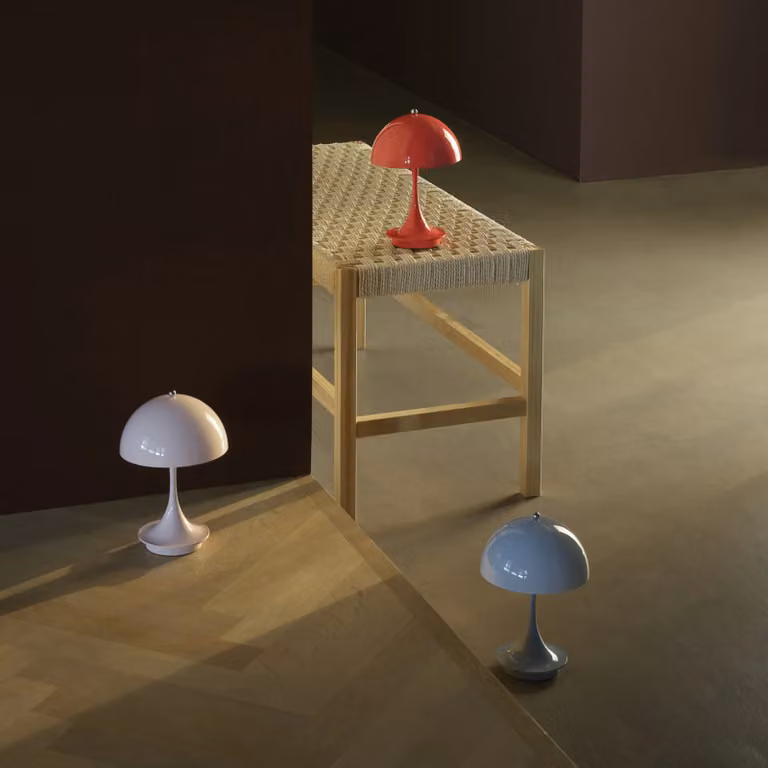 Louis Poulsen Panthella 160 Portable V3 LED tafellamp - Pale Rose