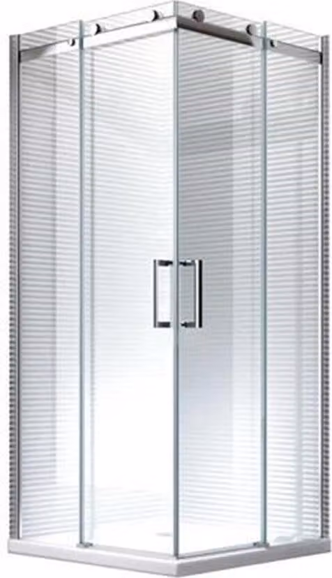 Glaszentrum Hagen Douchecabine Ducha en hoekmodel Artemis met schuifdeur B/D/H: 80 x 80 x 195 cm