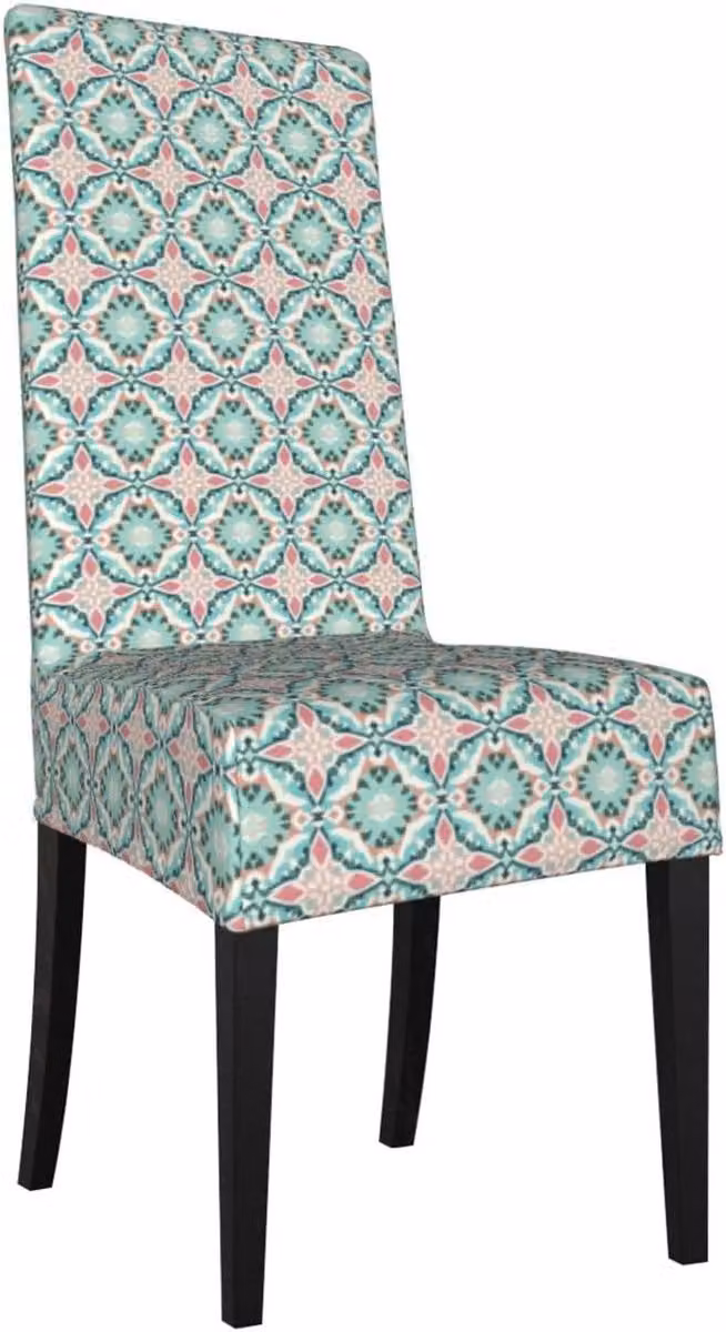 Set Eetkamerstoelhoezen Stretch met Pastel Art Print - Multicolor