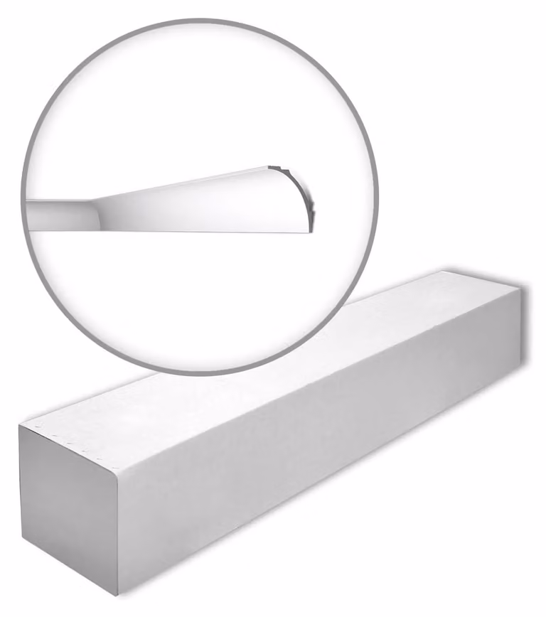 NMC WALLSTYL Kroonlijst IL18-box, 1 doos van 4 stukken, 8 m