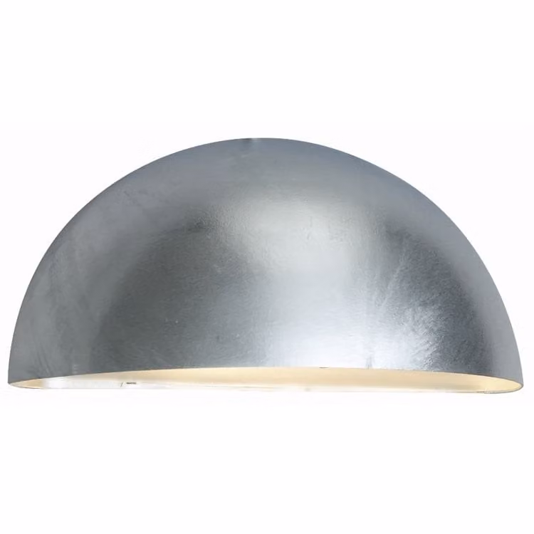 Landelijke buitenlamp Timbra Franssen zinkgrijs voor aan de muur