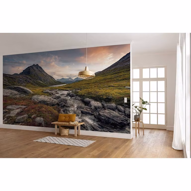 home24 Fotobehang Schroffes Paradies Multicolour B: 450 cm, H: 280 cm