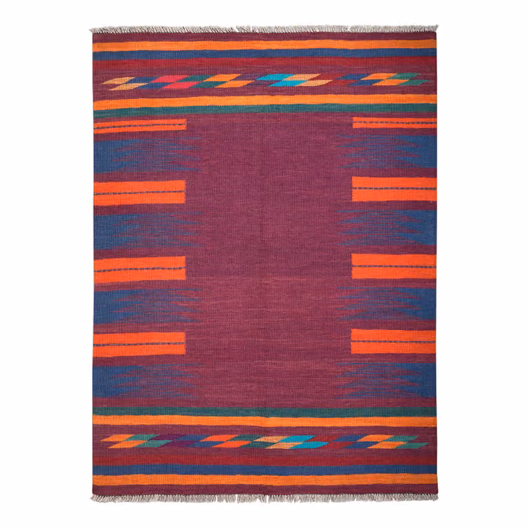 home24 Kelim Gashgai vloerkleed multicolor, B: 136 cm, D: 187 cm, wol