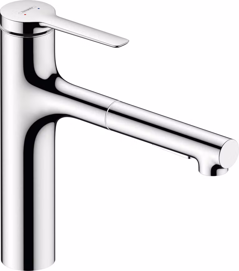 Hansgrohe Zesis M33 keukenkraan met uittrekbare douchekop, 2 straalstanden, chroom