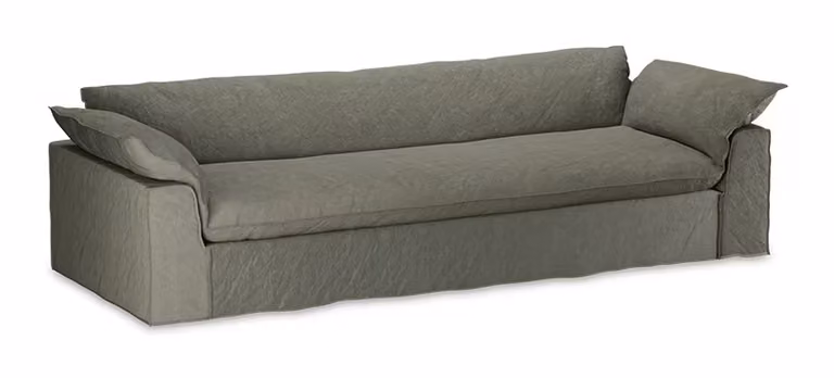 HKliving Hoes voor Bank Nomad Linnen, 305 cm - Army Green