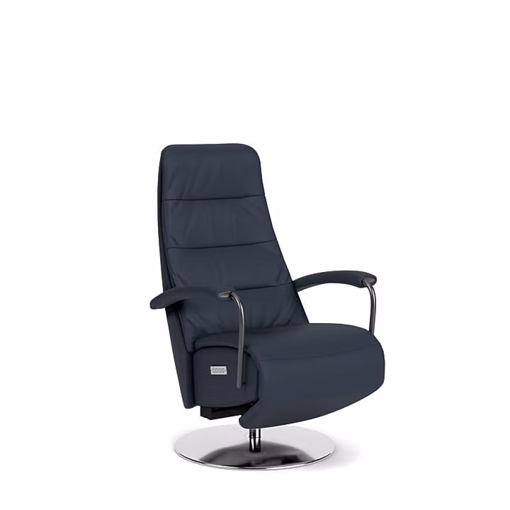 Prominent Sta-op-stoel C-100 - Blauw - Leer