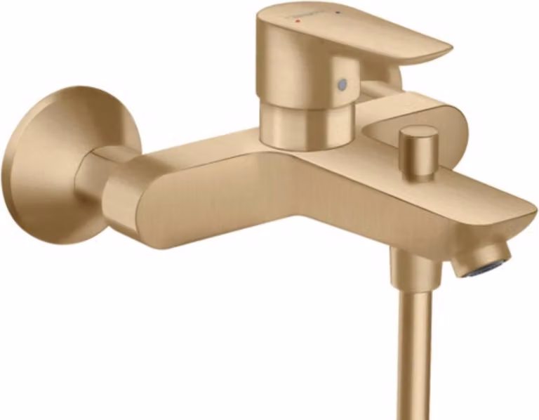 Hansgrohe Wandmengkraan Talis E, Geborsteld Brons, Opbouwmodel