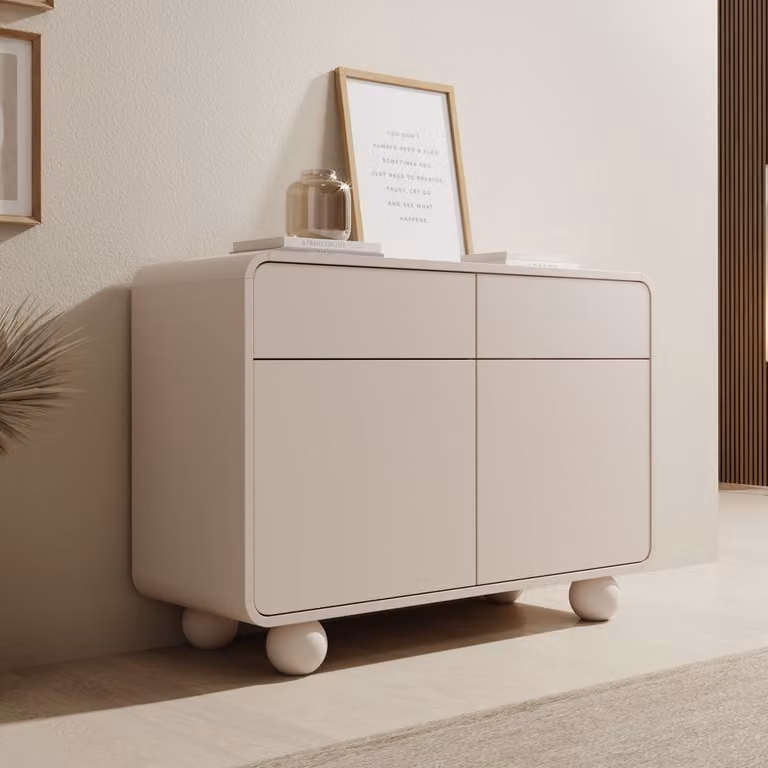 Meubella Anobo Dressoir Beige B: 108 cm, D: 39 cm, H: 75 cm