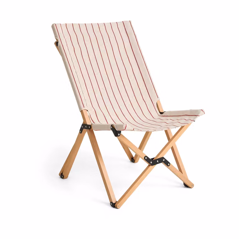 HAY Outdoor Market klapstoel Beige-rood gestreept
