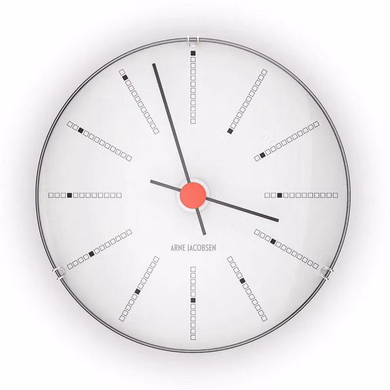Arne Jacobsen Clocks Bankers Analoge Tafeltafelklok Ø 12 cm