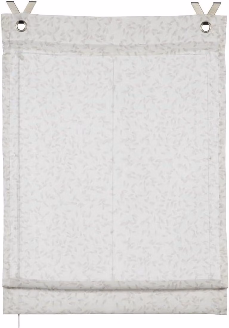 Vouwgordijn Zen Silence Raambekleding Rijstkorrels wit 80 x 140 cm