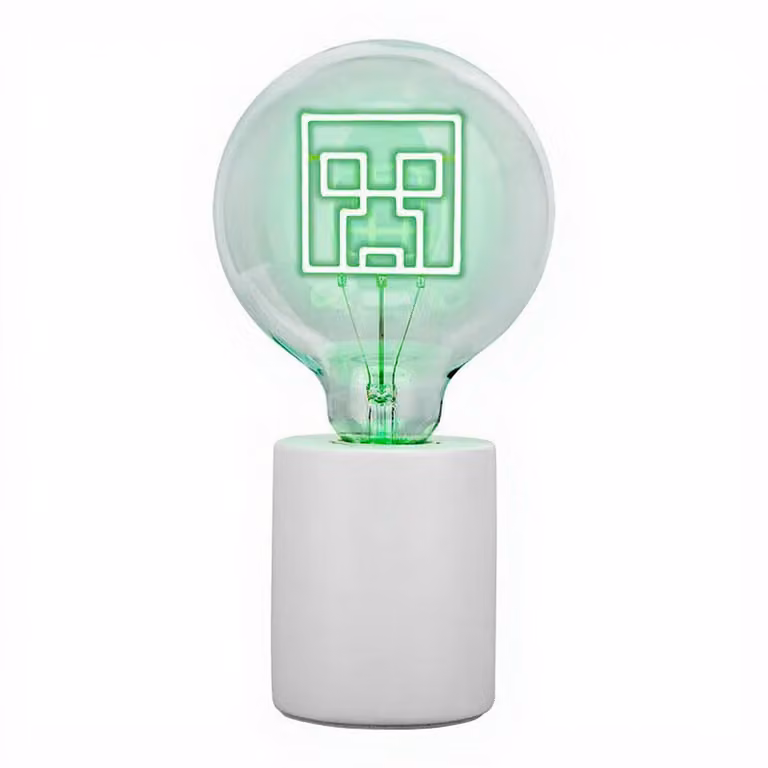 Paladone Creeper LED Neon Nachtlamp voor de kinderkamer - Multi - H 24 x B 18 x D 13 cm