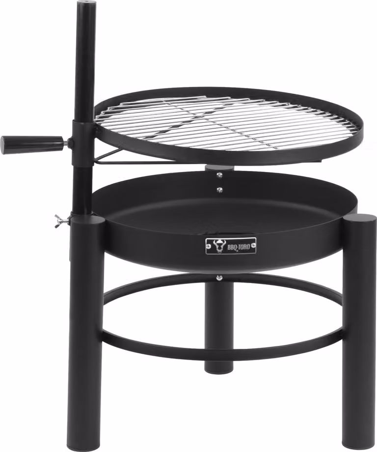BBQ-Toro vuurschaal met verstelbaar grillrooster en vuurkorf, diameter: 50 cm