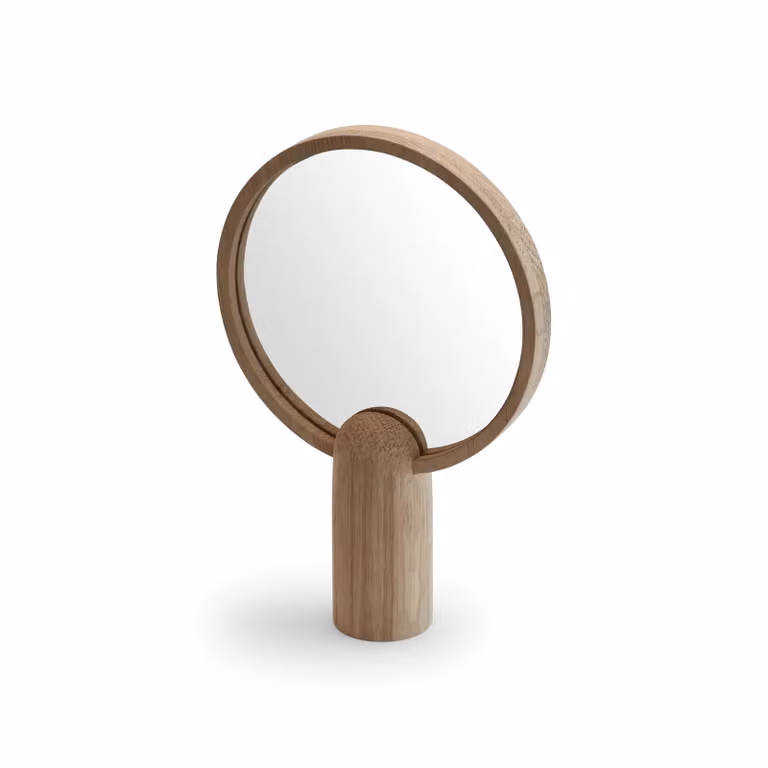 Fritz Hansen Aino ronde tabletop in bruin hout