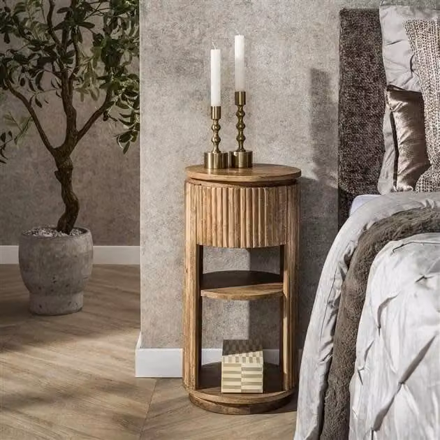 WoonStijl Nachtkastje Wave XS met 1 lade, Modern, B/D/H: 30 x 30 x 60 cm