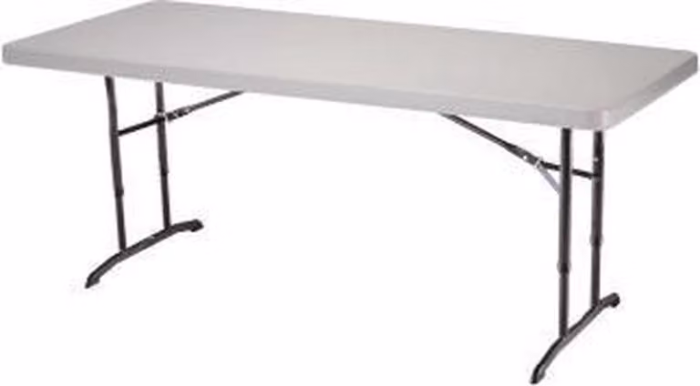 Lifetime Werktafel, Inpaktafel en Buffettafel, Wit, 180 cm, Hoogte verstelbaar
