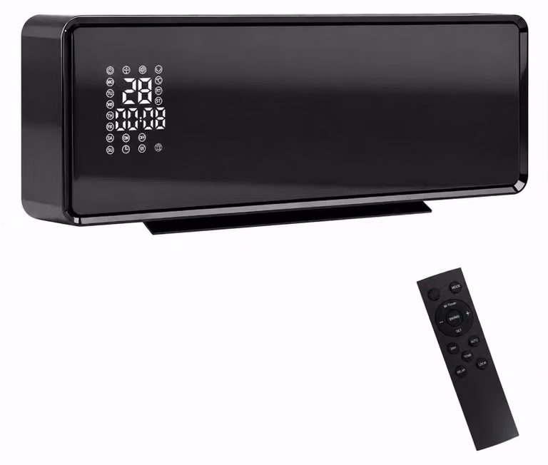 HOMCOM Wandheater 2000W met 2 vermogensstanden en 3 bedrijfsmodi