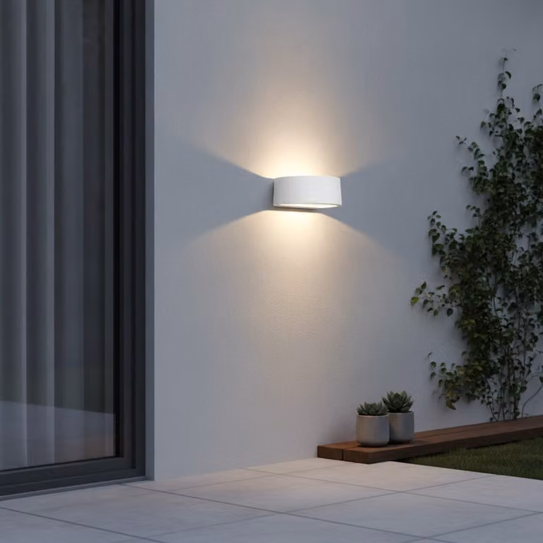 Artdelight Wandlamp Sharp Up/Down wit Aluminium