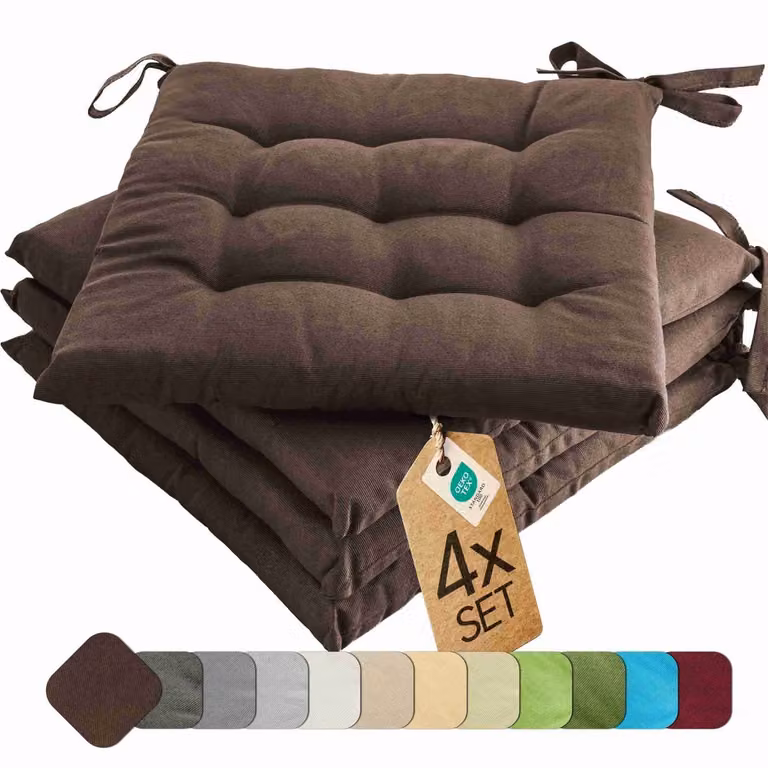 Etérea Basic Zitkussen Set van 4 stuks - Bruin - 40 x 40 cm
