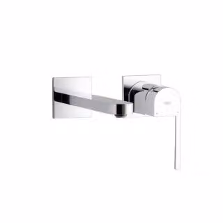 Grohe Plus waterbesparende wandkraan met hendel in chroom