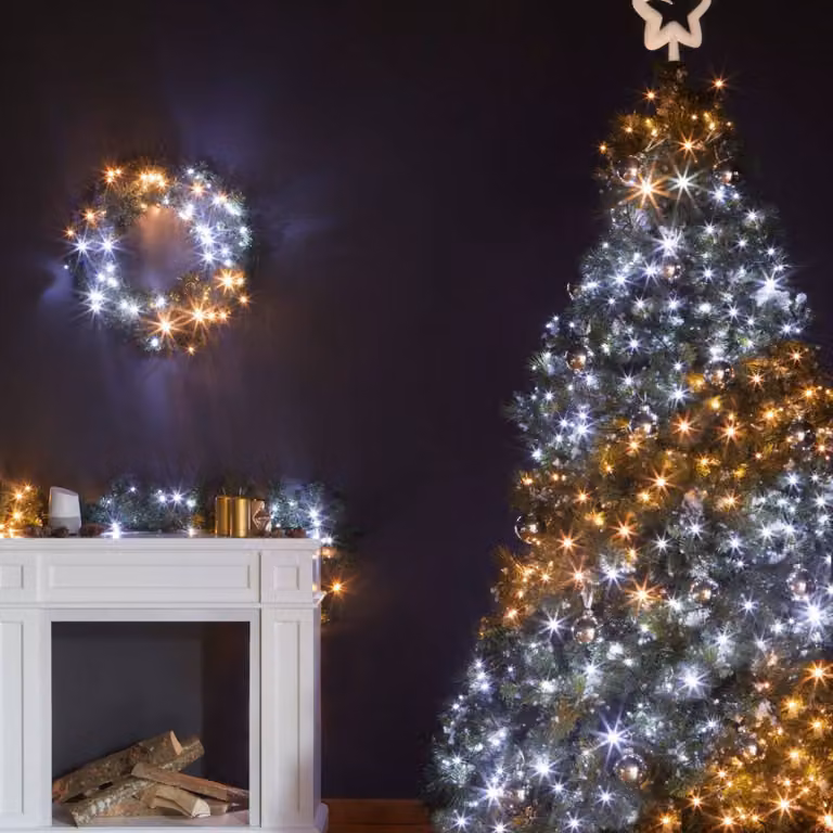 Twinkly CCT LED lichtketting met 250 lampjes, 20 m, zwart, dimbaar, multicolor