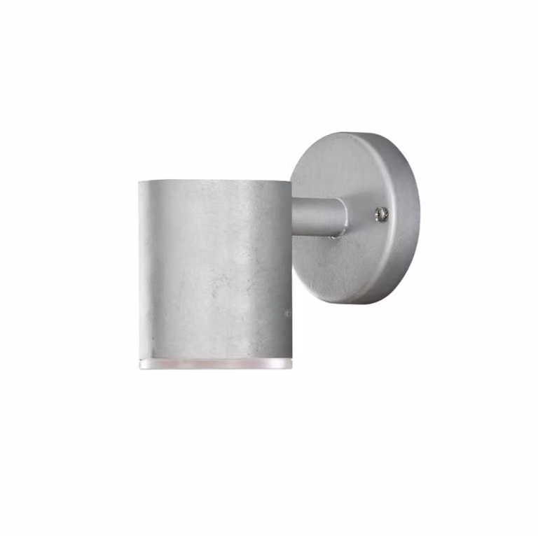 Konstsmide Led Wandspot Cilinder Zilver Metaal