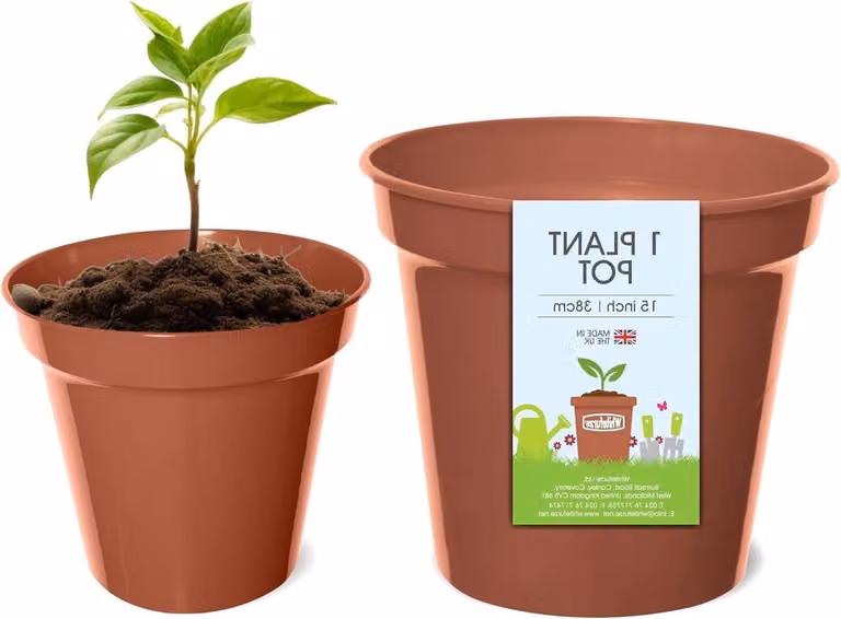 Tuinkruik Terracotta Bloempot van Sterk Polypropyleen - Hoogte: 38 cm