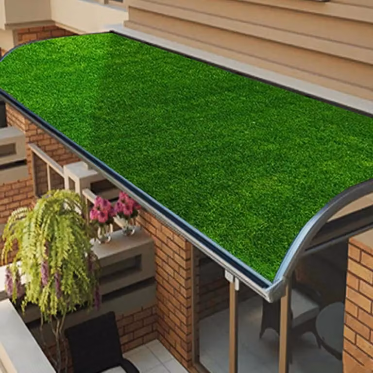 Geluidsdempende mat van vlamvertragend PVC voor het verminderen van regengeluid, zwart, 15 x 2 m