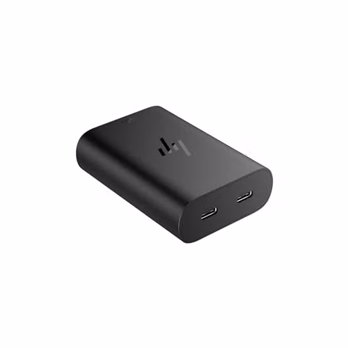 HP 65W GaN USB-C laptoplader Zwart
