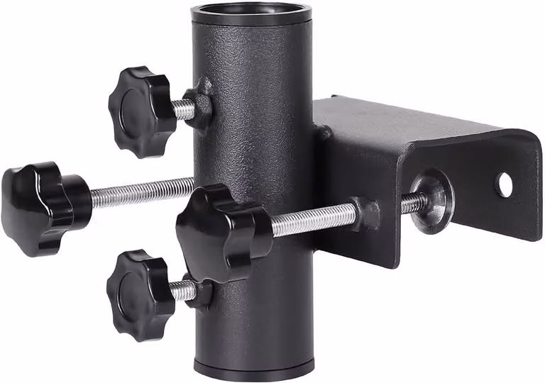 Dailygoody Parasolhouder voor balkonleuning - Stabiele metalen parasolhouder - Instelbaar voor balkon en terras