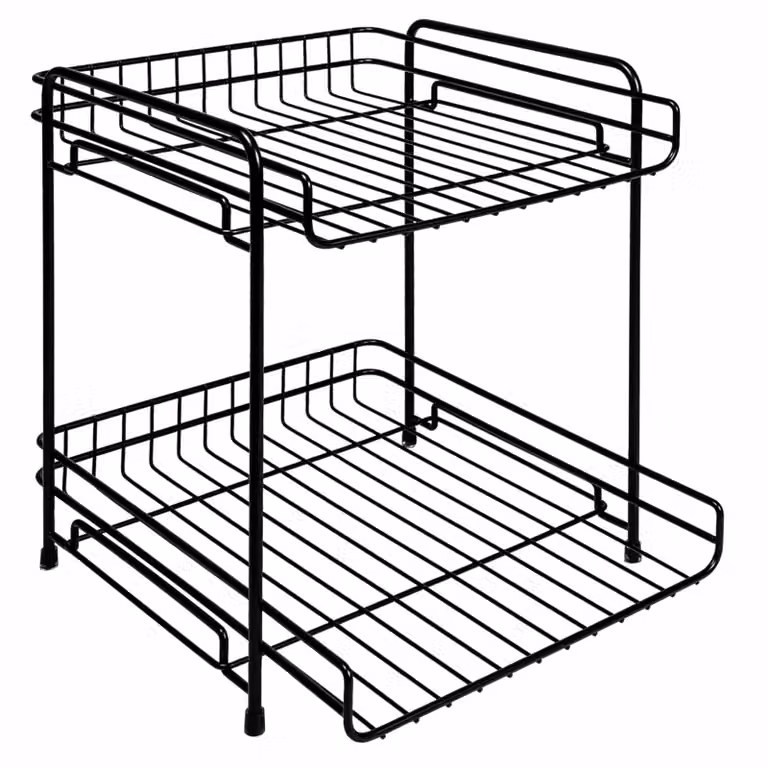 QUVIO Bureau organizer van staal - 29,5 x 25 x 30 cm