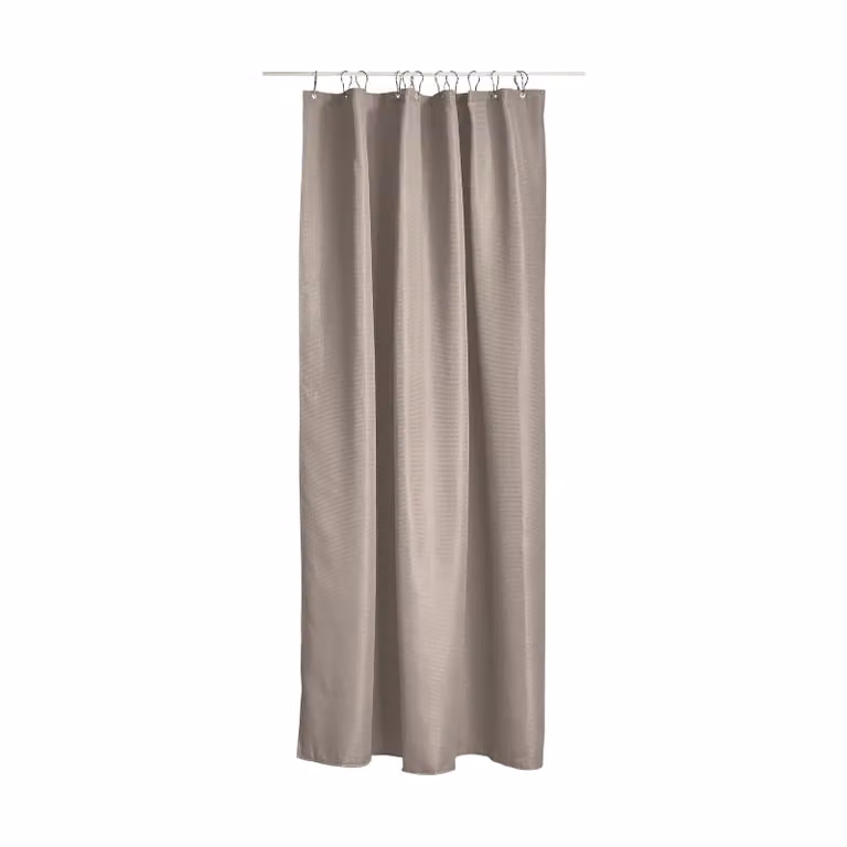 Zone Denmark Lux douchegordijn Taupe, B: 180 cm, H: 200 cm