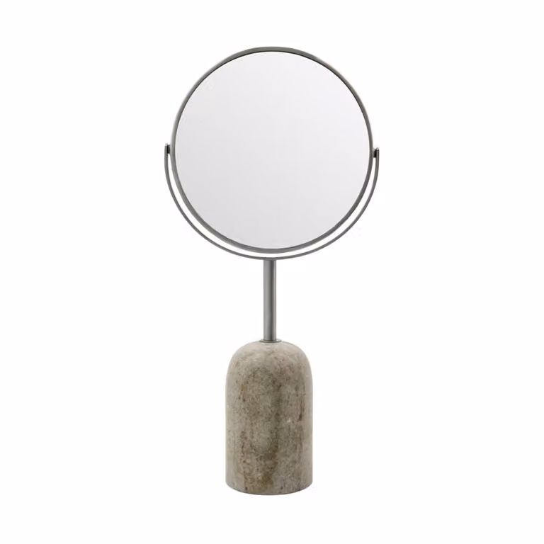 Meraki Marble tweezijdige tafelspiegel Beige