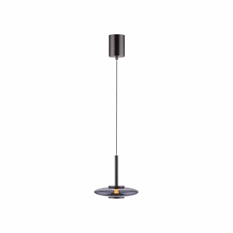 Paul Neuhaus Pure Vitrum LED hanglamp - Grijs - Glas en Aluminium - Ø 22 cm