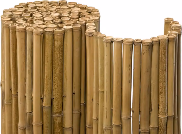 DELUXE Bamboe privacy scherm, natuurlijke bamboe afscheiding voor tuin of balkon, Hoogte: 150 cm, Breedte: 180 cm