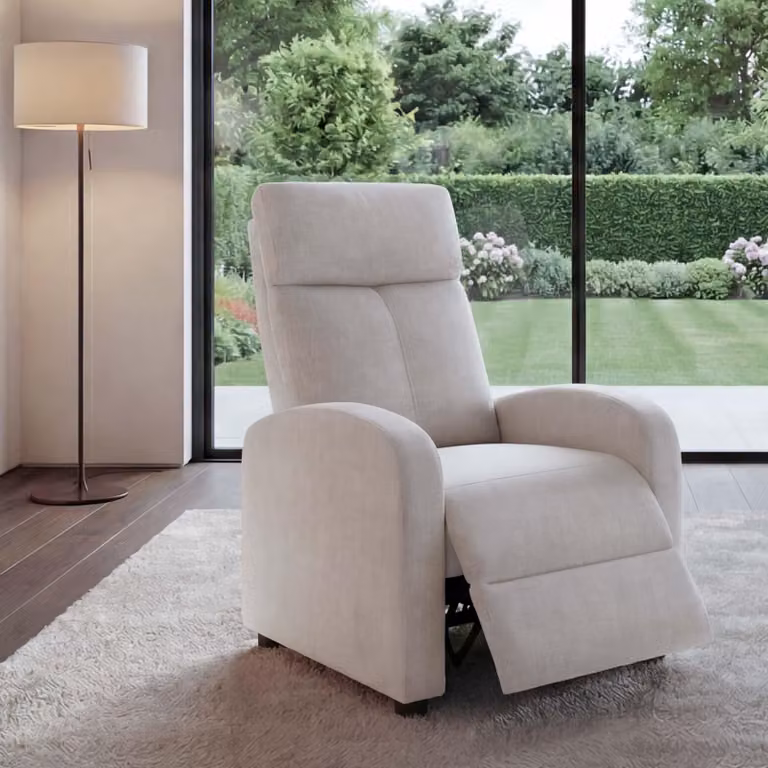 Mendler Tv-fauteuil modern crème