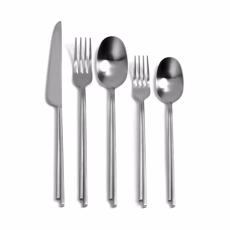 Serax Dune bestekset 5-delig in stainless steel met geschenkdoos
