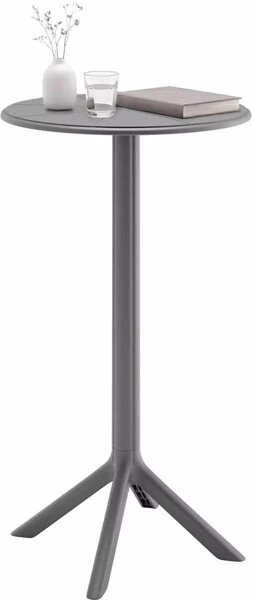 CLP Tomas Bartafel - Rond - Donkergrijs - Hoogte: 107 cm, Diameter: 60 cm
