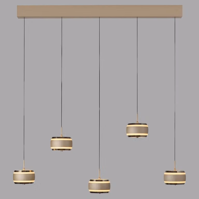 Paul Neuhaus Pure Falling Rings LED hanglamp - Brons - 101 cm