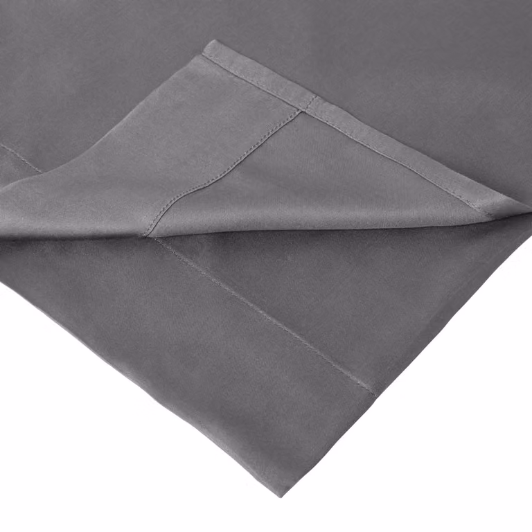 Tempur Home Topper Hoeslaken Antraciet - Zijdezacht Bamboe - Strijkvrij - 90 x 200 x 9 cm