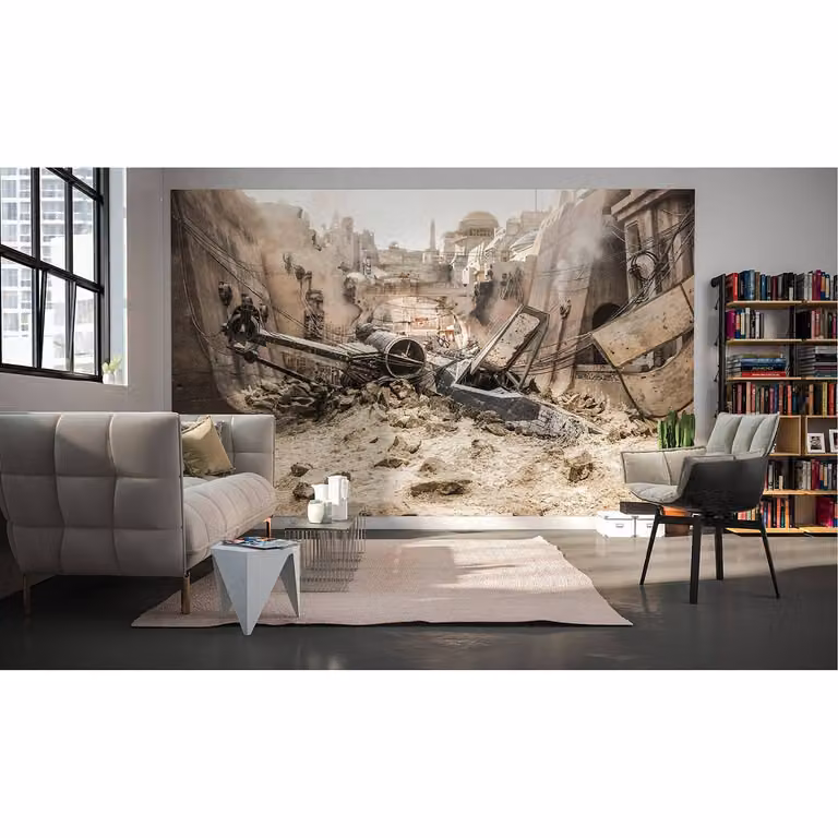 home24 Fotobehang Star Wars XWing Breedte: 400 cm, Hoogte: 250 cm