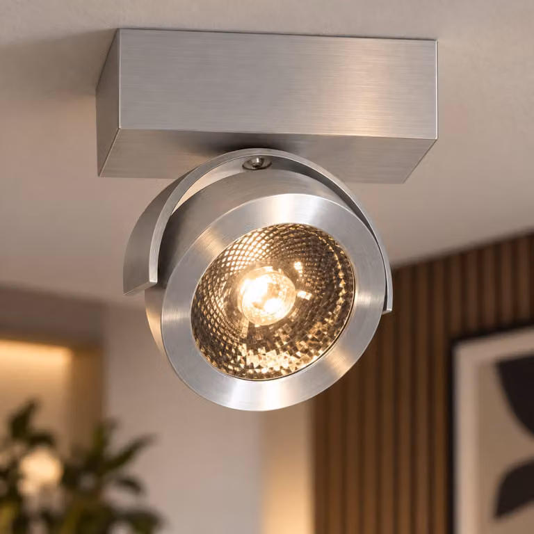 Artdelight Dutchess Opbouwspot - Vierkant - Zilver - Aluminium - LED - Warm wit