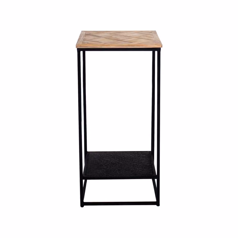 Kick Collection Olav Plantenzuil van gerecycled teakhout - Bruin