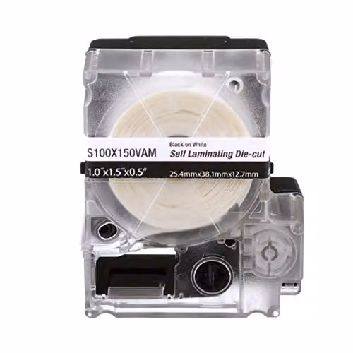 Panduit S100X150VAM MP cassette zelflaminerende barcode-labels Wit