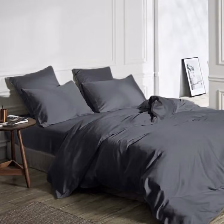 Primaviera Deluxe Hoeslaken van 100% Bamboe, Antraciet, 200 x 220 cm