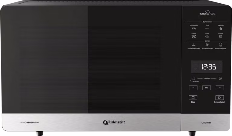 Bauknecht MW 59 MB Inbouwcombi-oven en magnetron, 25 liter, 800 watt, met geïntegreerd display en touchscreen