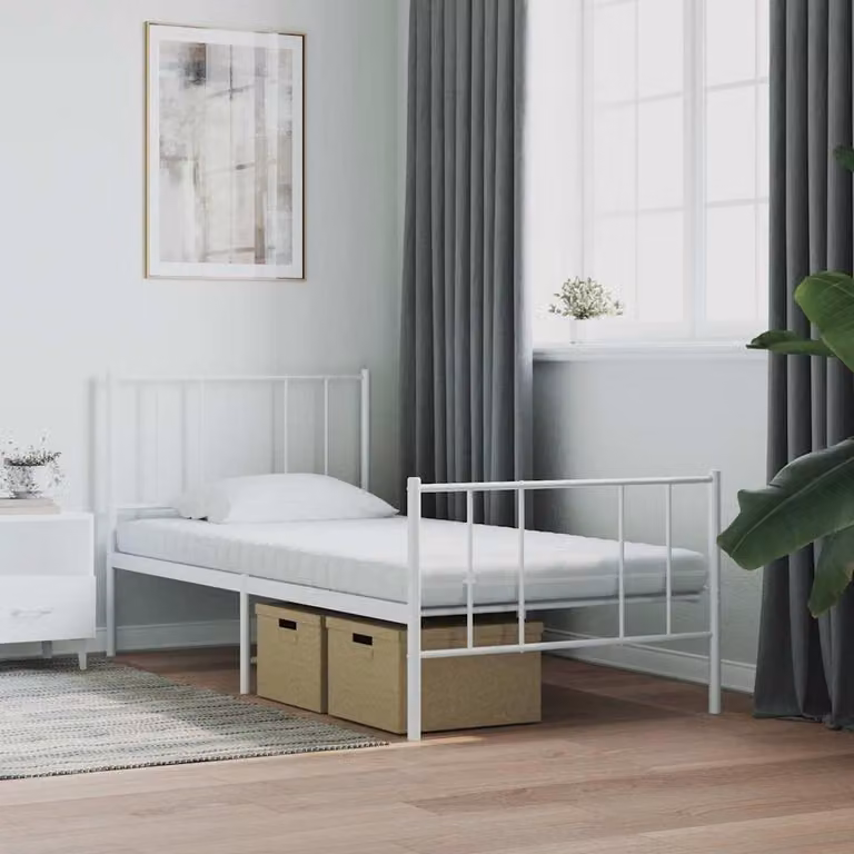 vidaXL Schuimmatras met 7 zones, wit, 90 x 220 cm